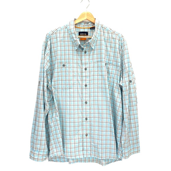 Orvis Shirts Orvis Active Fit Mens Long Sleeve Button Down Shirt W